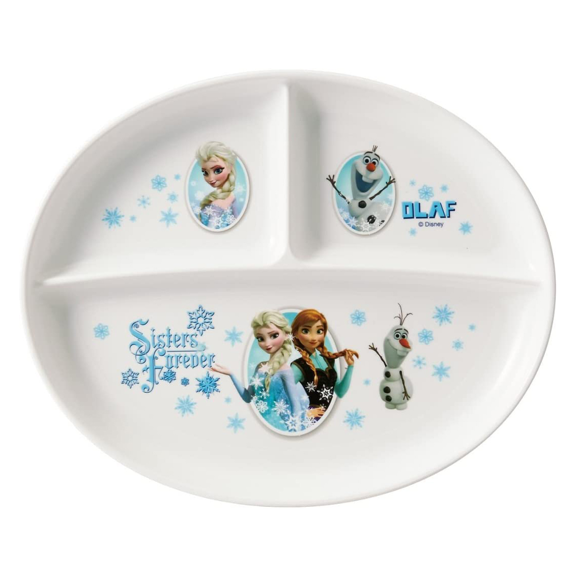 嬰幼兒學習餐盤(冰雪奇緣)示意圖