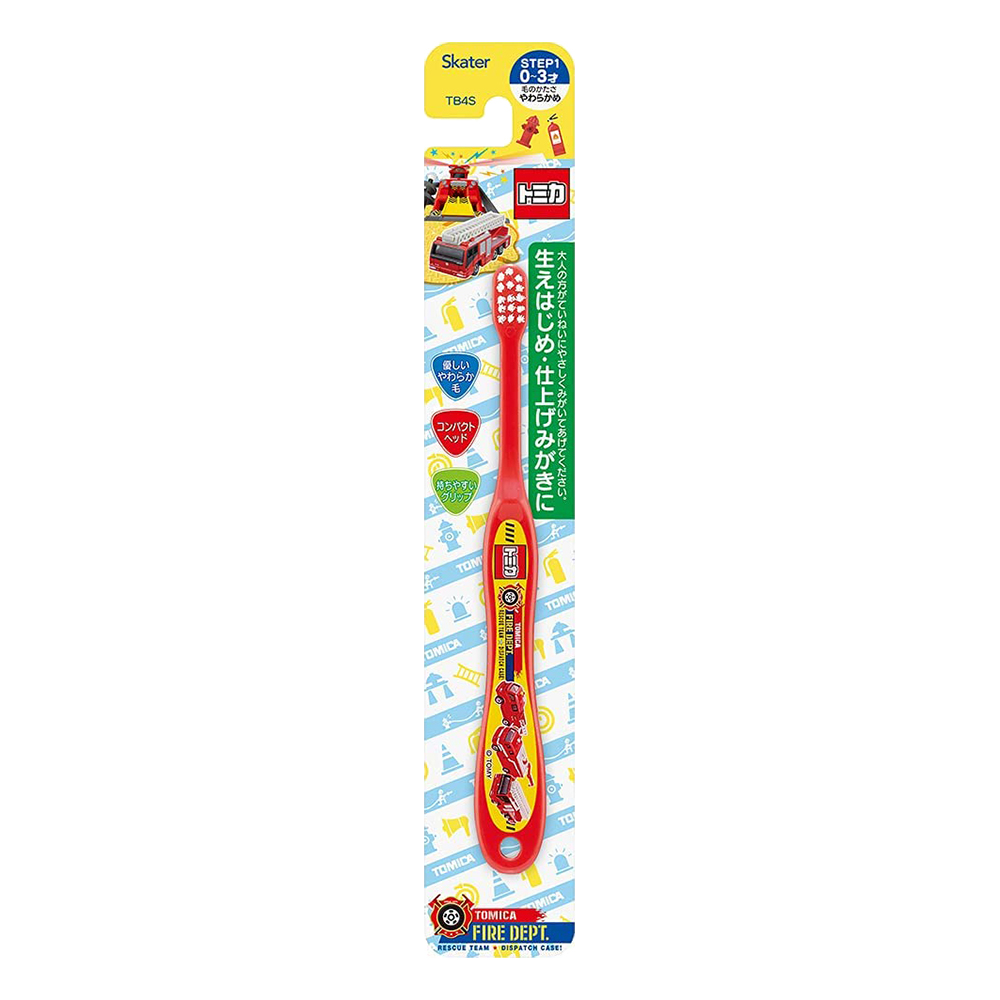嬰幼兒牙刷TOMICA單支入(0~3歲/軟毛)示意圖