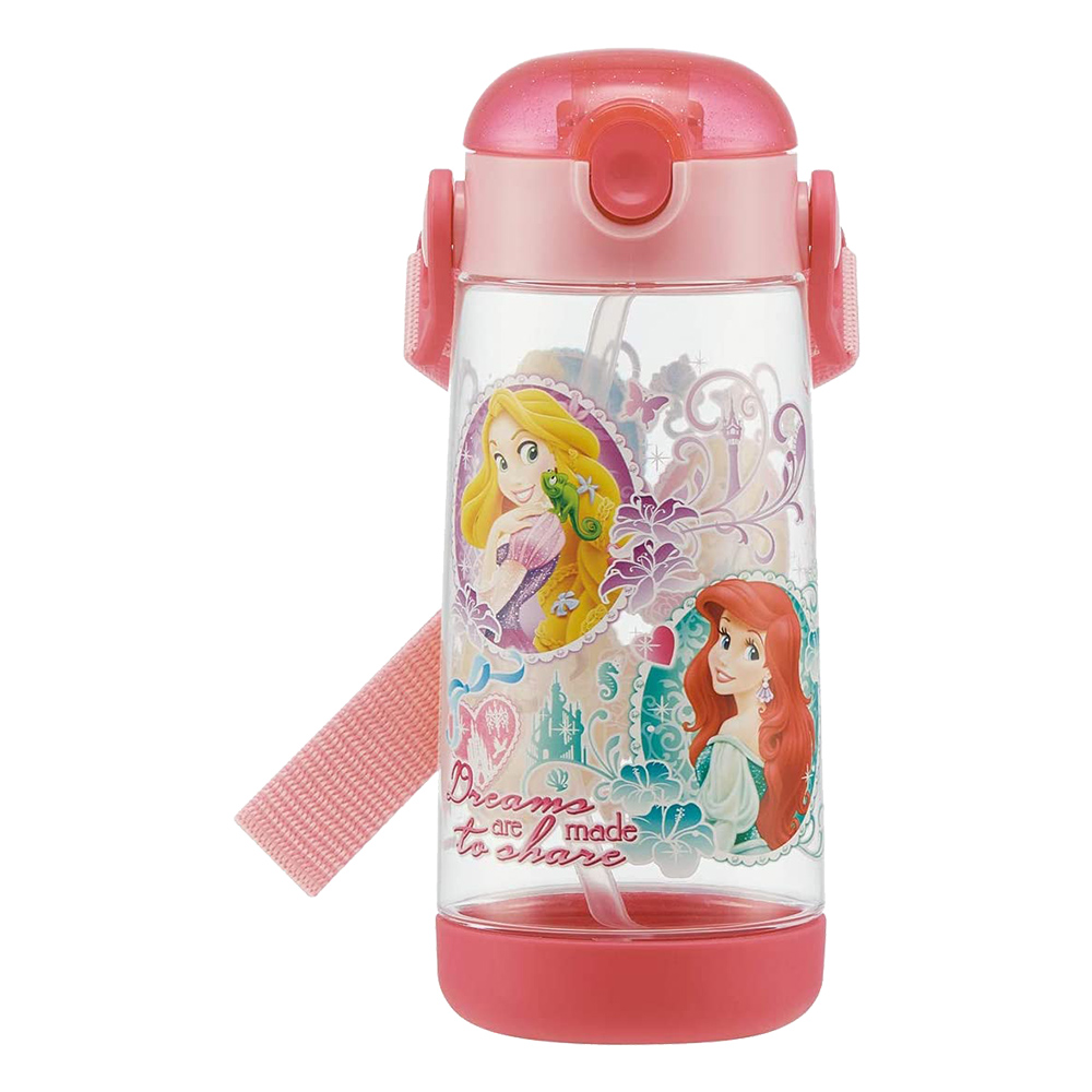 兒童吸管透明冷水壺480ml(迪士尼公主)示意圖