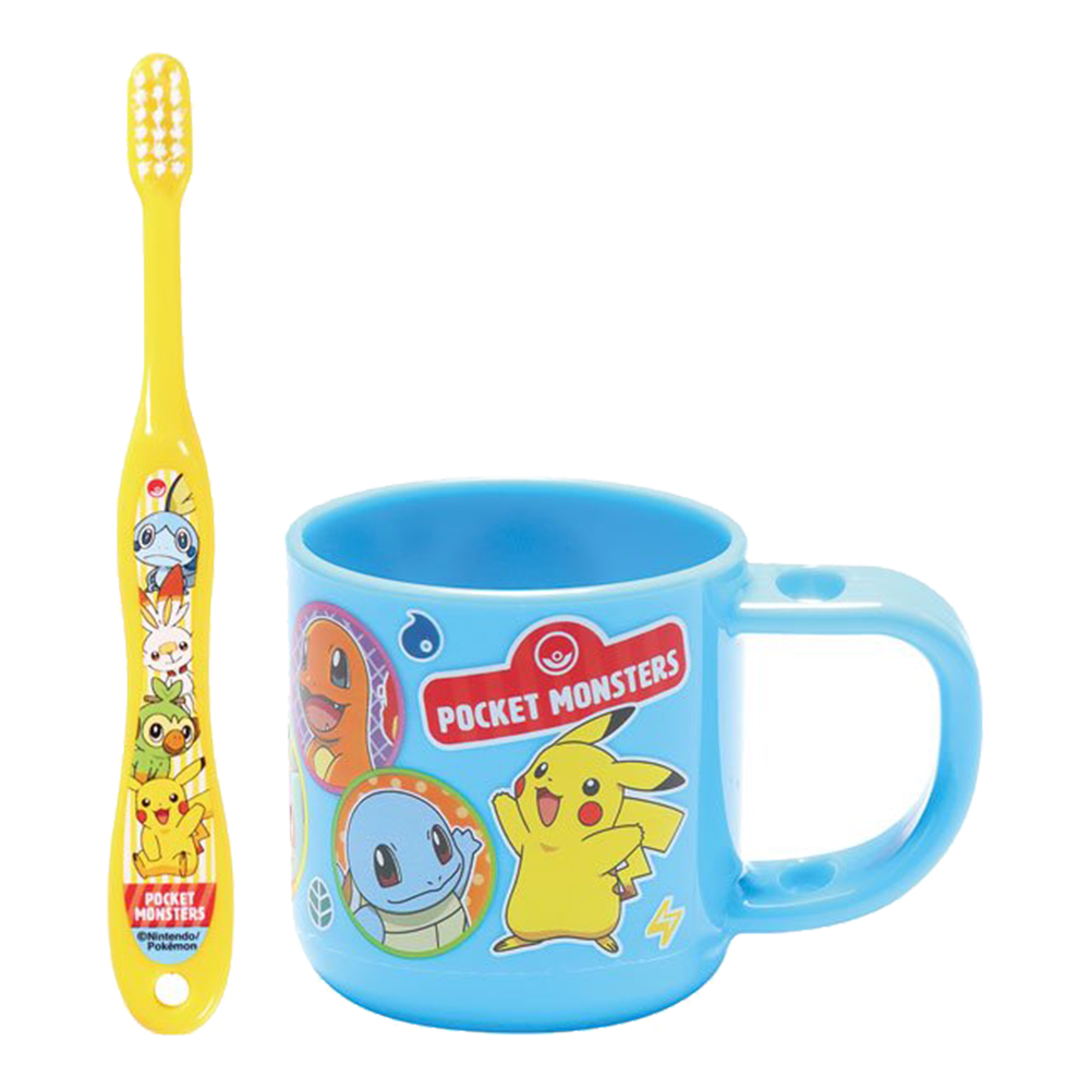 幼兒牙刷&漱口杯組-寶可夢皮卡丘(3~5歲)示意圖