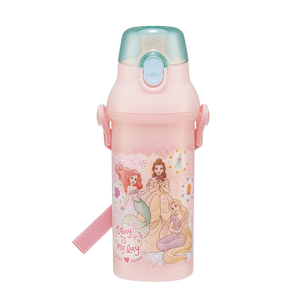 SKATER銀離子抑菌兒童直飲冷水壺480ml(迪士尼公主)示意圖