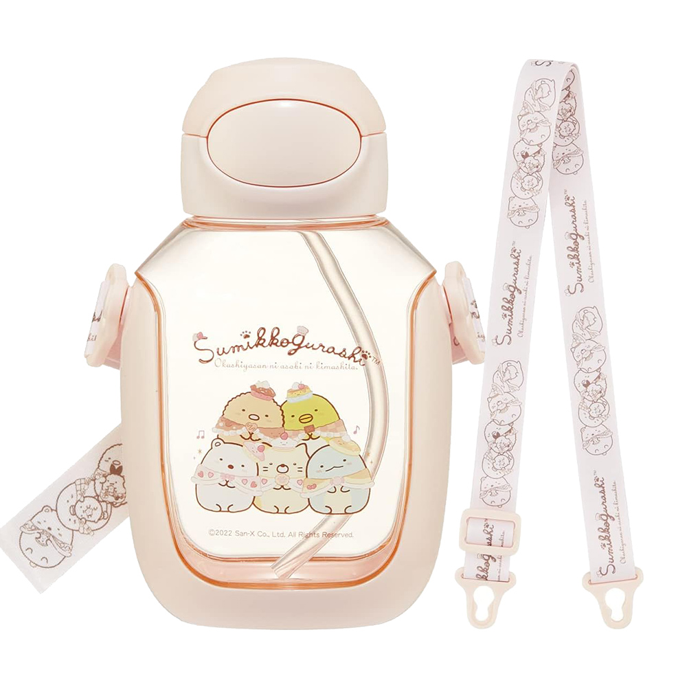 SKATER兒童吸管透明冷水壺530ml(角落生物)示意圖