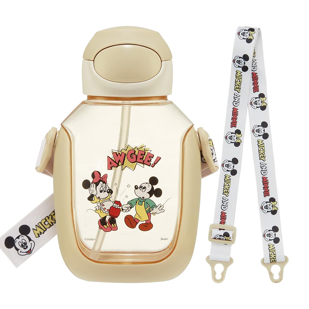 SKATER兒童吸管透明冷水壺530ml(米奇&朋友們/烹飪)示意圖