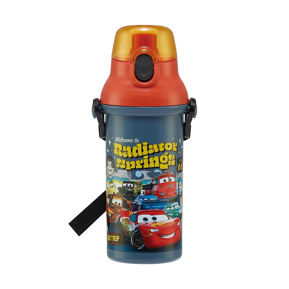 SKATER銀離子抑菌兒童直飲冷水壺480ml(汽車總動員)示意圖