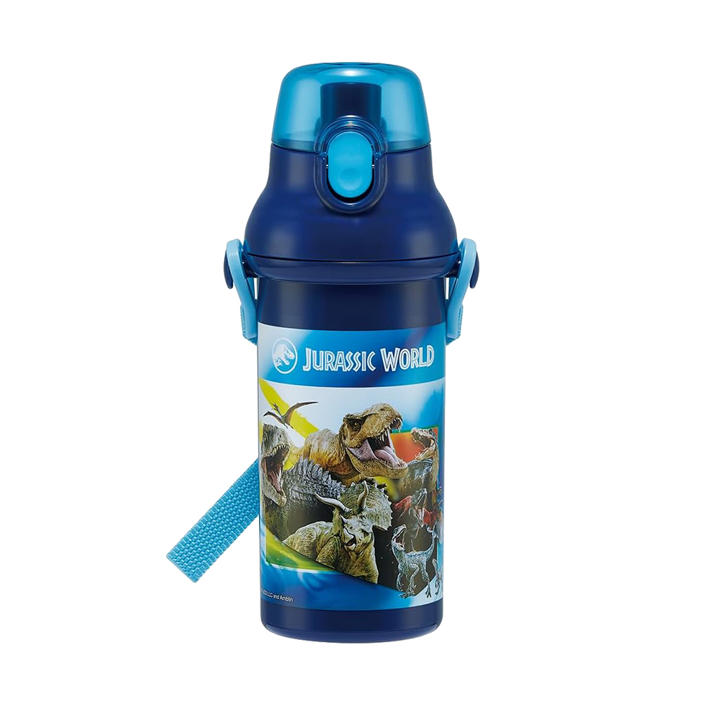 SKATER銀離子抑菌兒童直飲冷水壺480ml(侏儸紀世界)示意圖