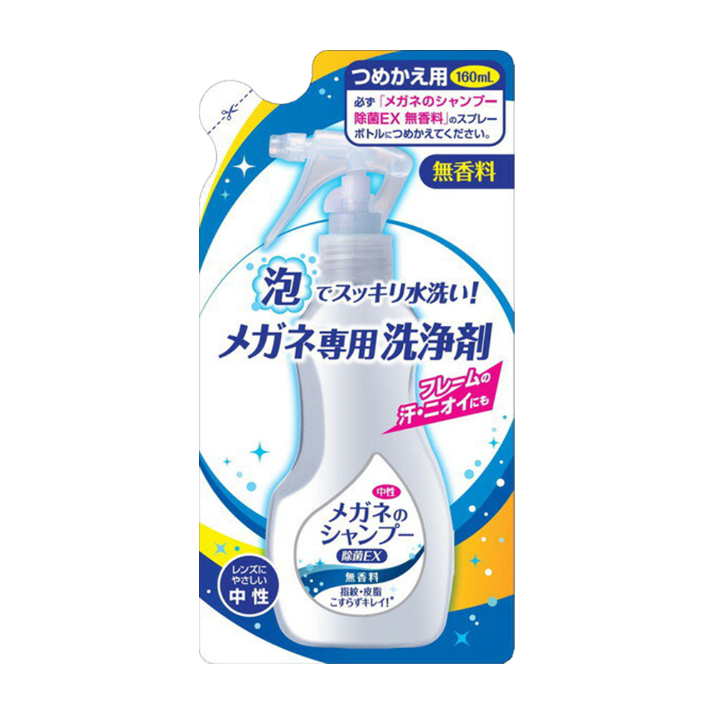 SOFT99 眼鏡清潔噴霧泡補充包(無香料)160ml示意圖
