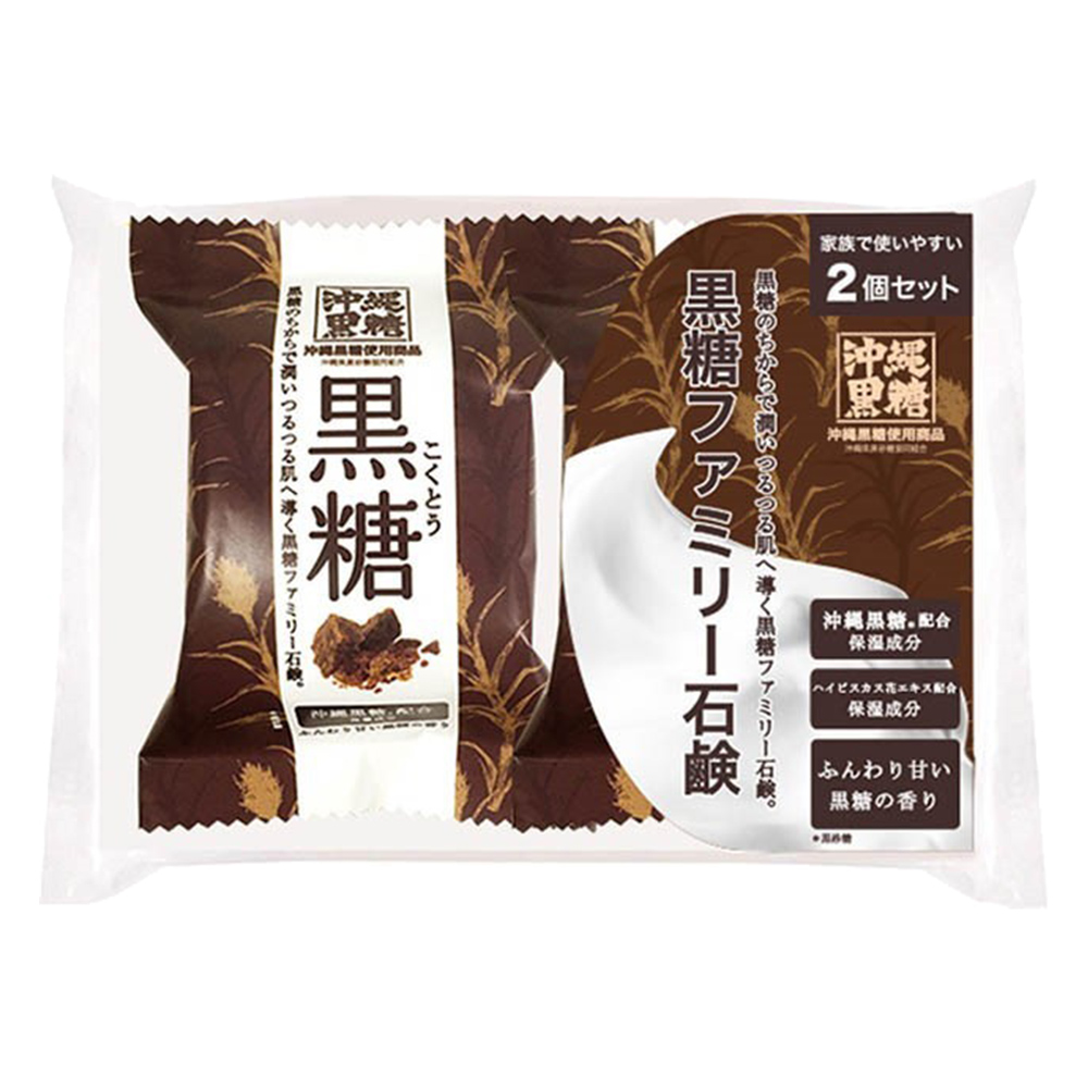 沖繩黑糖潤肌香皂80g x 2入示意圖