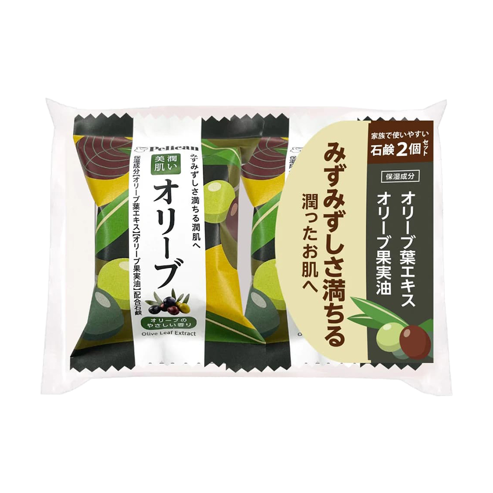 Pelican橄欖潤肌香皂80gX2入示意圖