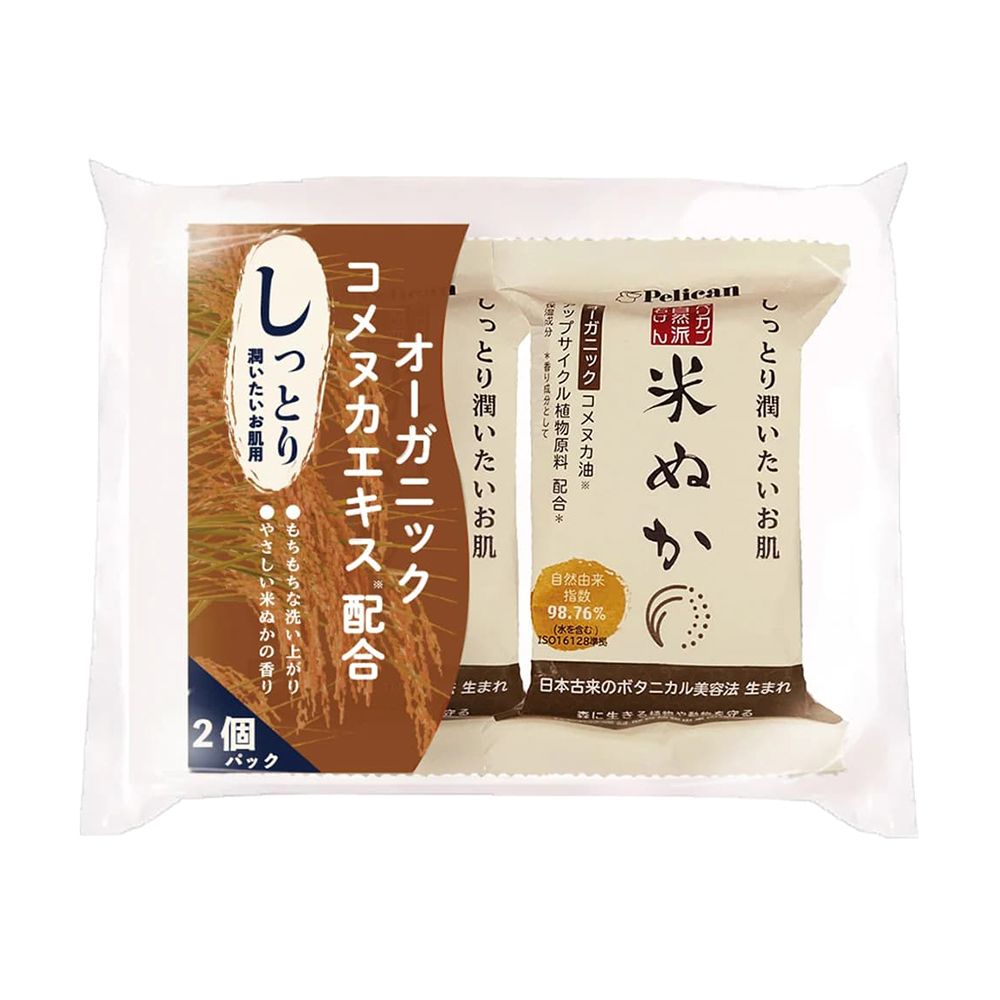 Pelican米糠潤肌香皂100gX2入示意圖