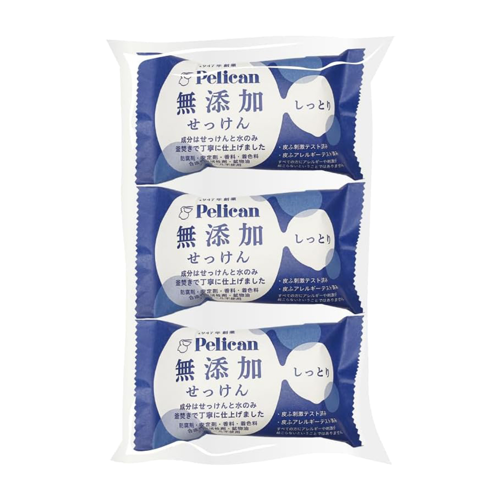 Pelican無添加滋潤香皂100gX3入示意圖