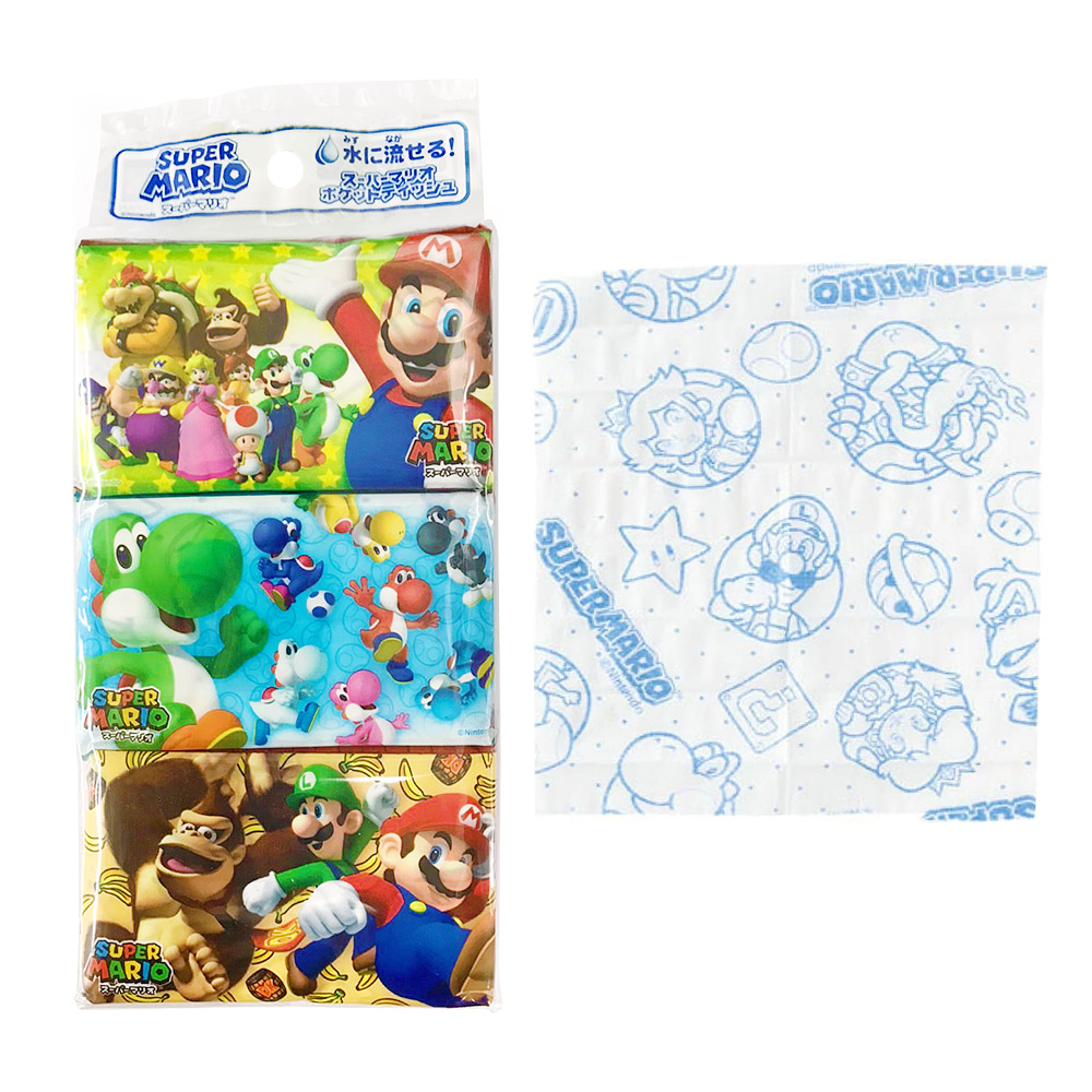HAYASHI 超級瑪利歐印花面紙(迷你型/8抽)6入1組示意圖