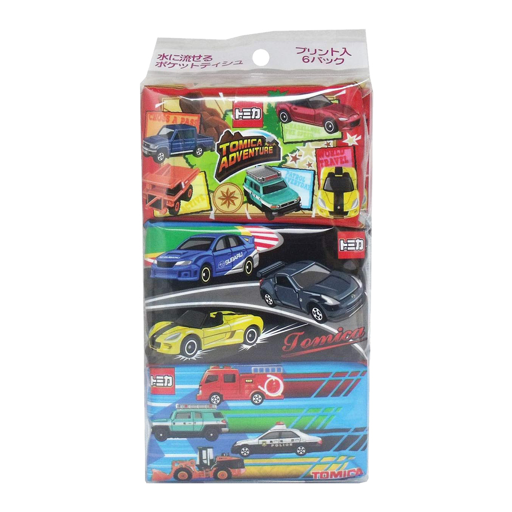 HAYASHI Tomica印花面紙(迷你型/8抽)6入1組示意圖