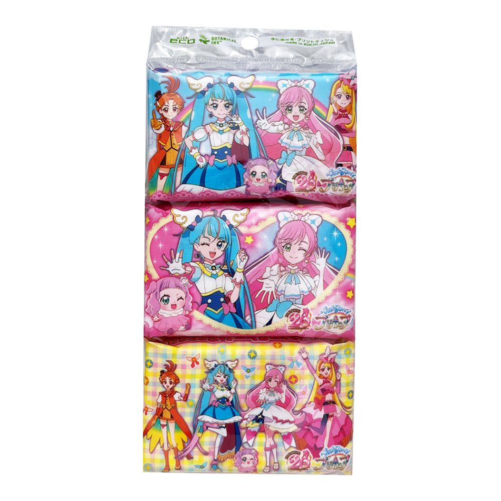 HAYASHI開闊天空!光之美少女印花面紙(迷你型/8抽)6入1組示意圖