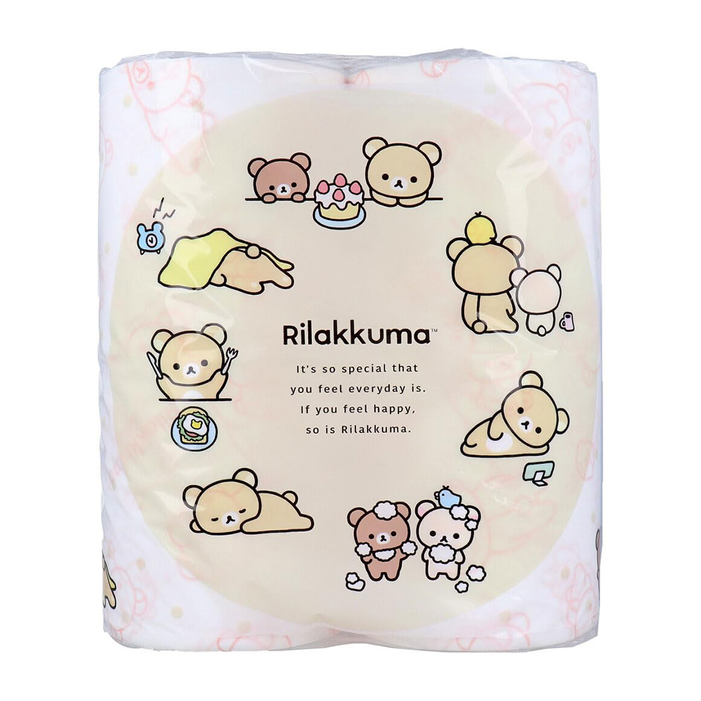 HAYASHI 拉拉熊印花滾筒衛生紙(30m/4捲1袋)示意圖