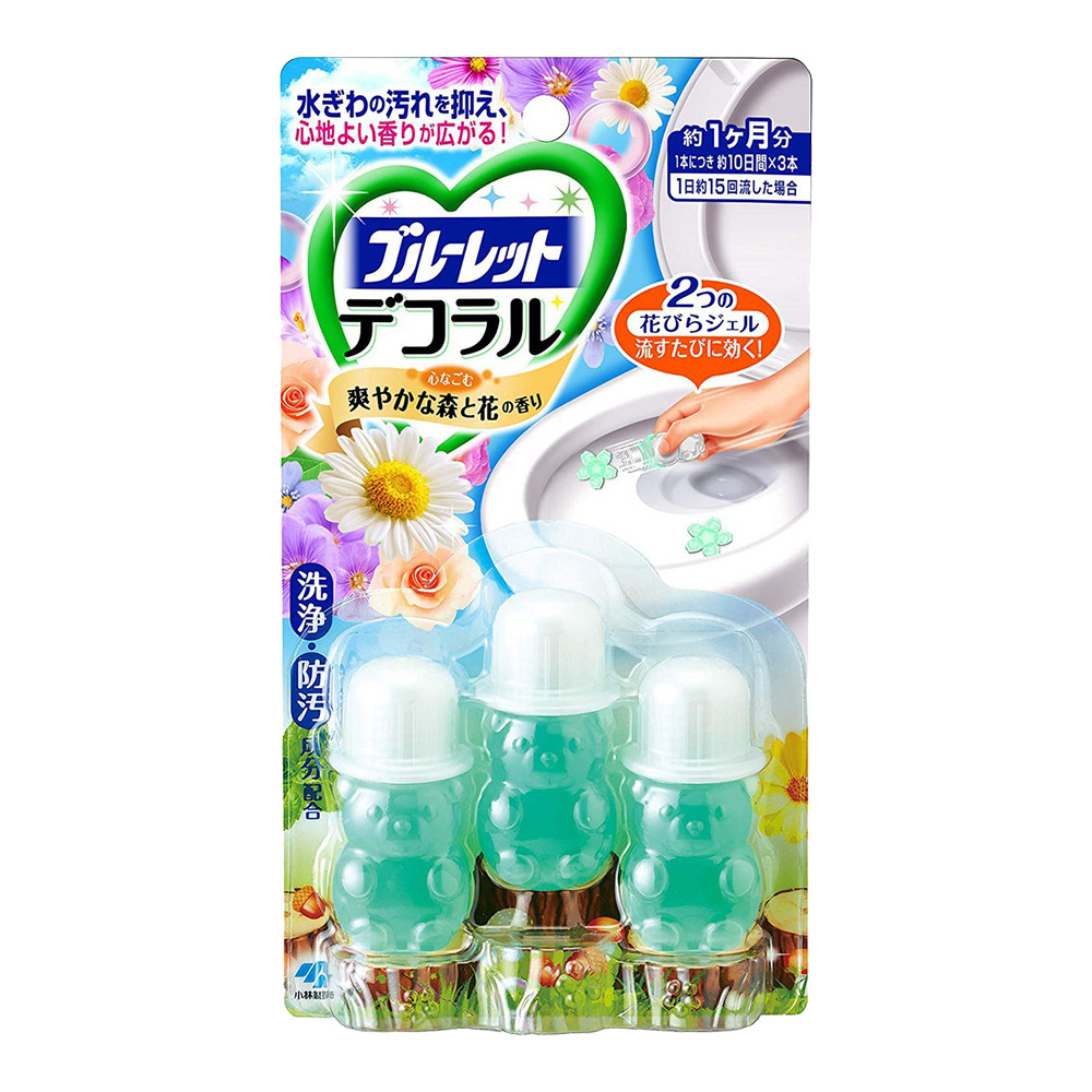 馬桶消臭花瓣香氛凝膠(森林花香)7.5g x3入示意圖