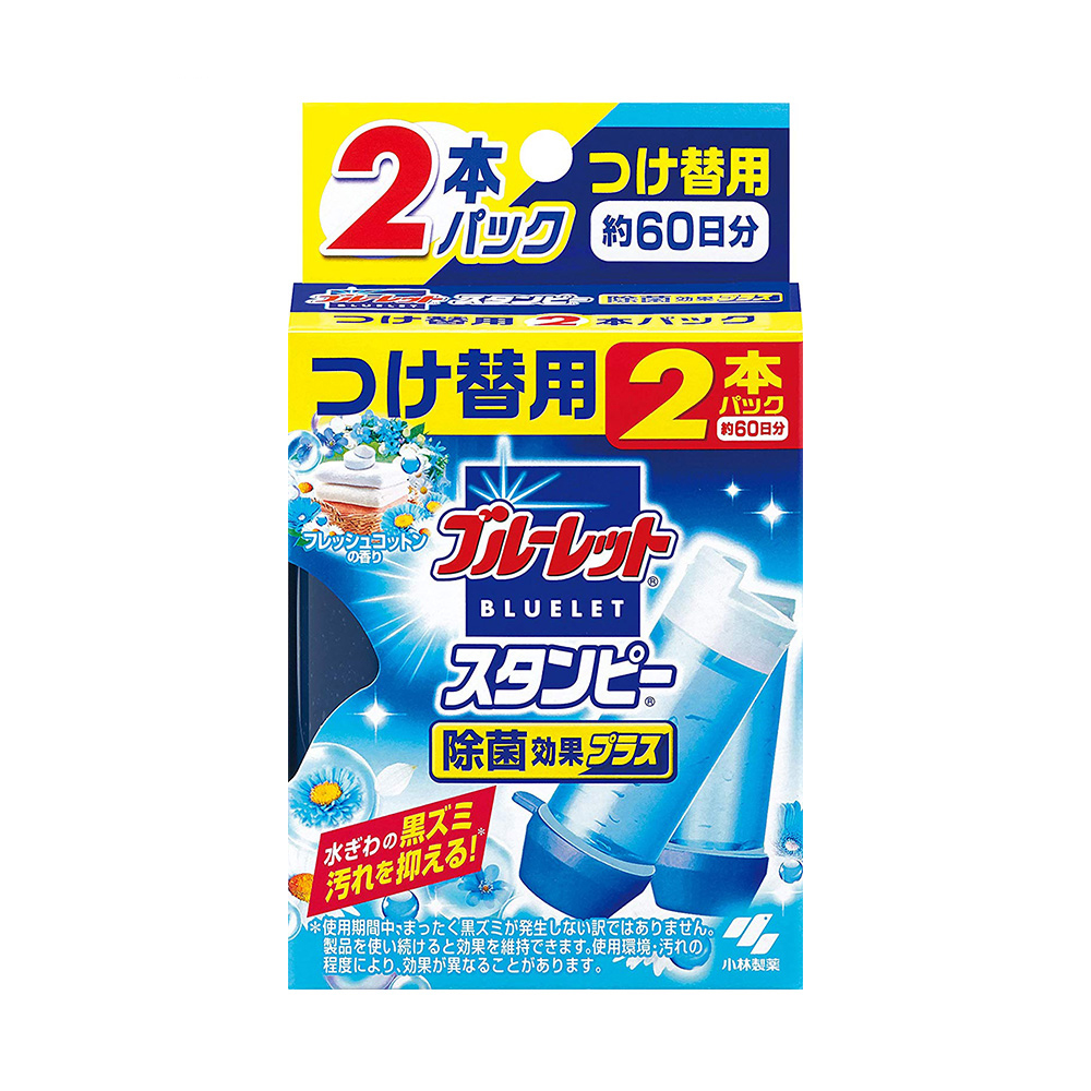 馬桶除菌消臭花瓣香氛條狀凝膠(潔白清新香/補充2入)56g示意圖