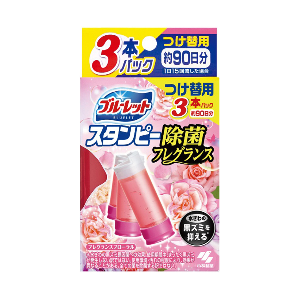 馬桶除菌消臭花瓣香氛條狀凝膠(馥郁花香/補充條)28g x 3入示意圖