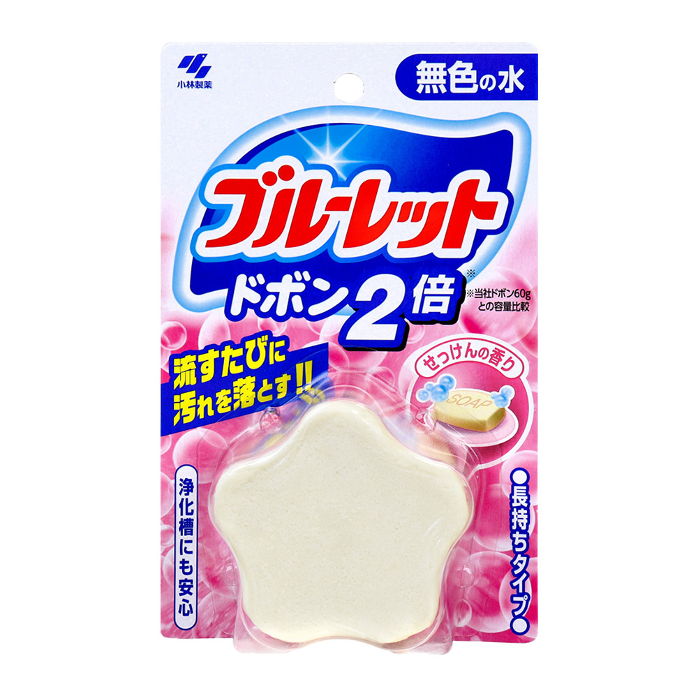 小林製藥馬桶水箱用清潔芳香錠(皂香/無色)120g示意圖