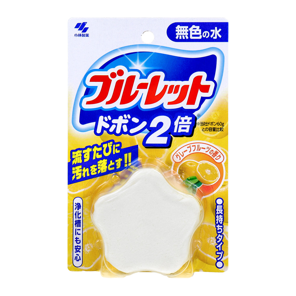小林製藥馬桶水箱用清潔芳香錠(葡萄柚/無色)120g示意圖