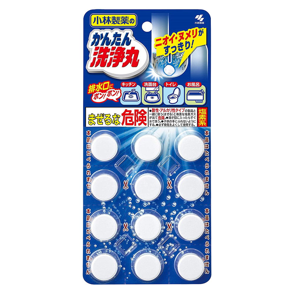 排水管消臭洗淨丸(12錠入1包)示意圖