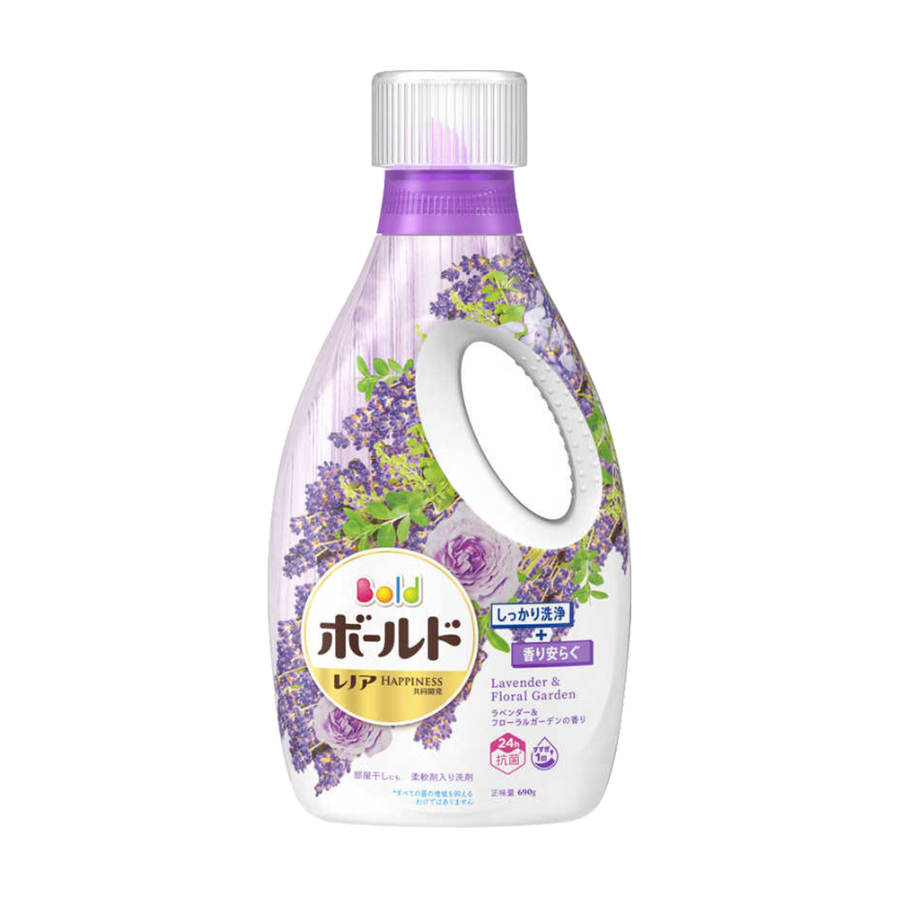 薰衣草&百花香洗衣精(柔軟劑添加／紫色)690g示意圖