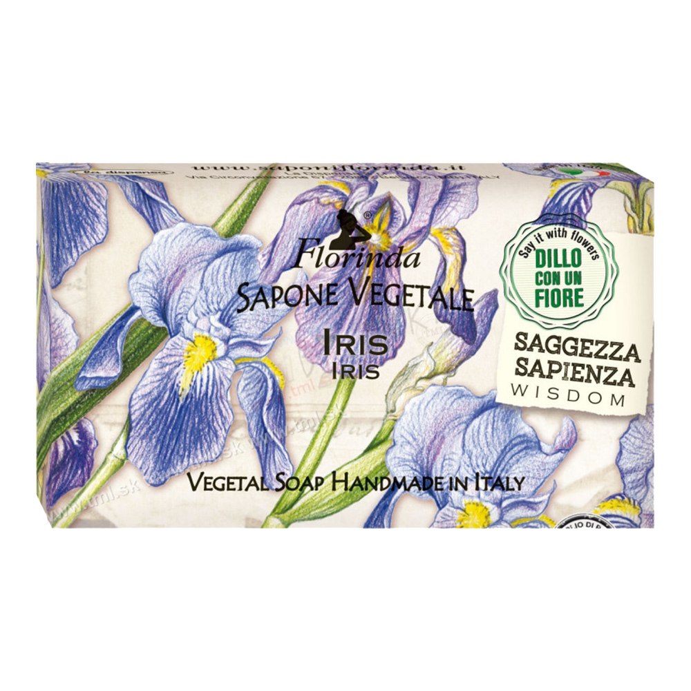 義大利香皂(以花訴心/鳶尾花)100g示意圖