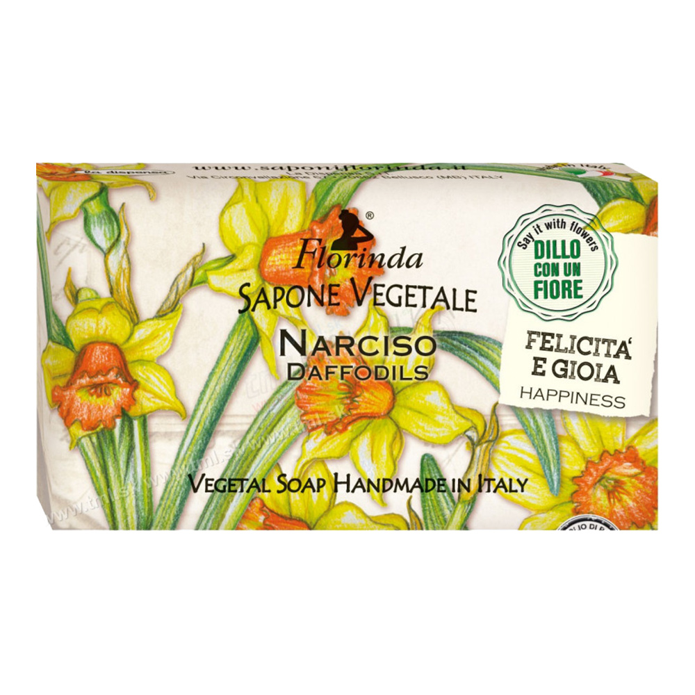 義大利香皂(以花訴心/水仙花)100g示意圖