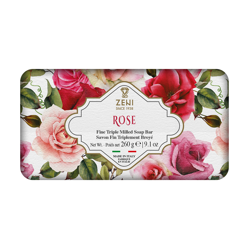 ZENI義大利三重研磨香皂(玫瑰)260g示意圖