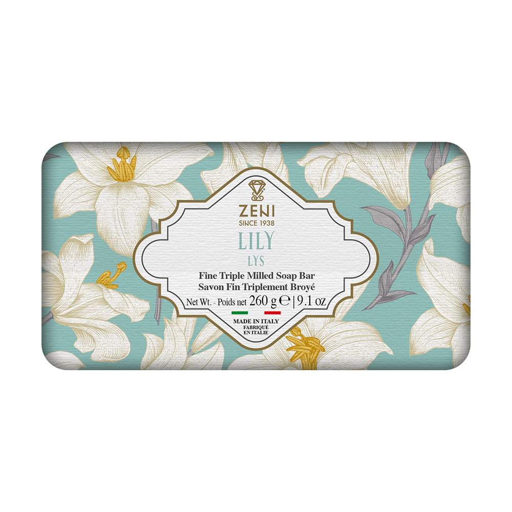 ZENI義大利三重研磨香皂(百合)260g示意圖