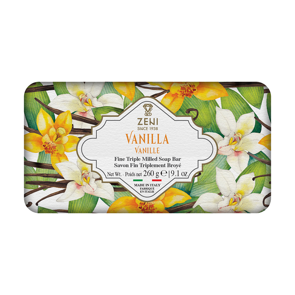 ZENI義大利三重研磨香皂(香莢蘭)260g示意圖
