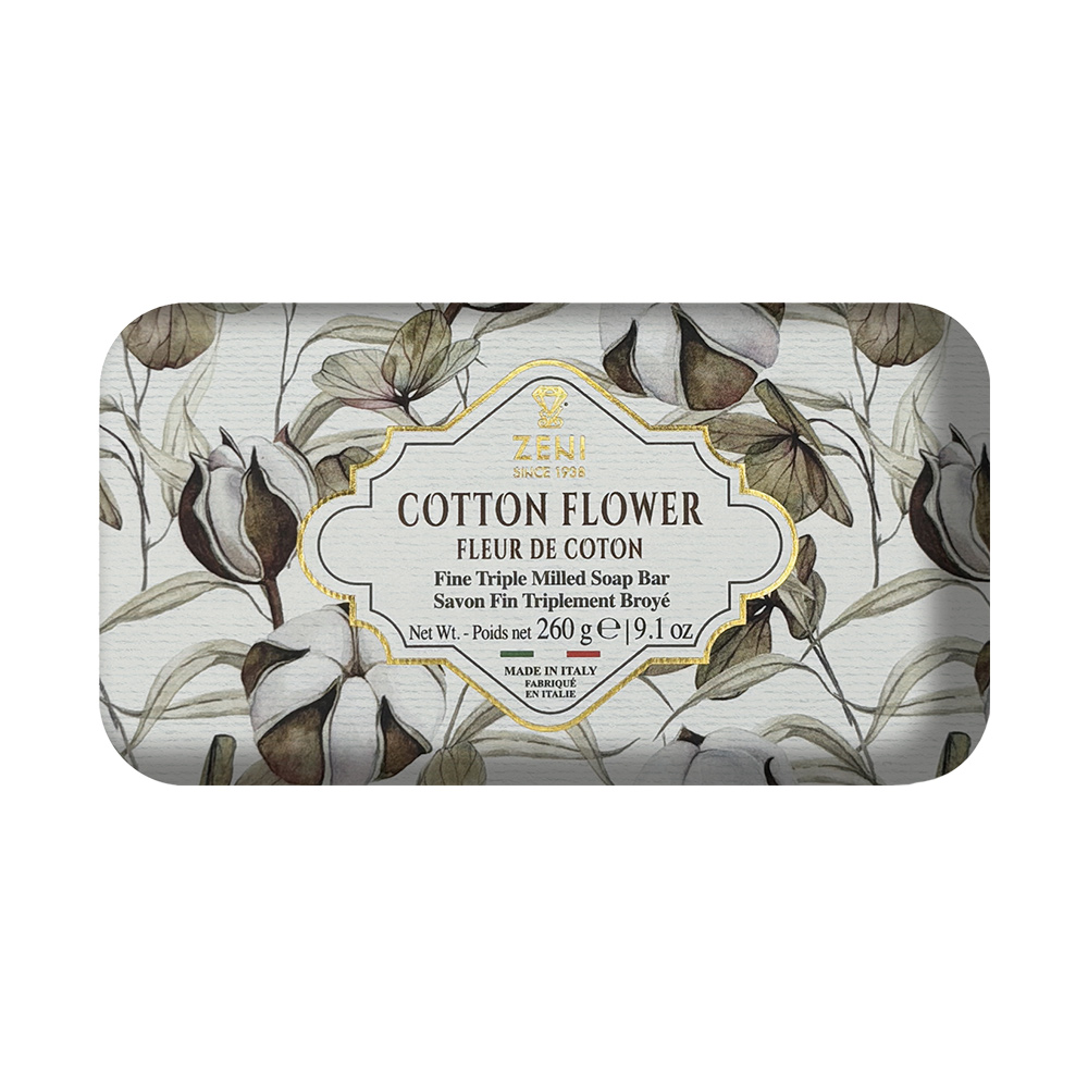 ZENI義大利植物萃取三重研磨香皂(木棉花)260g示意圖