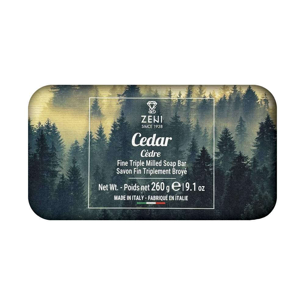 ZENI義大利植物萃取三重研磨香皂(雪松)260g示意圖
