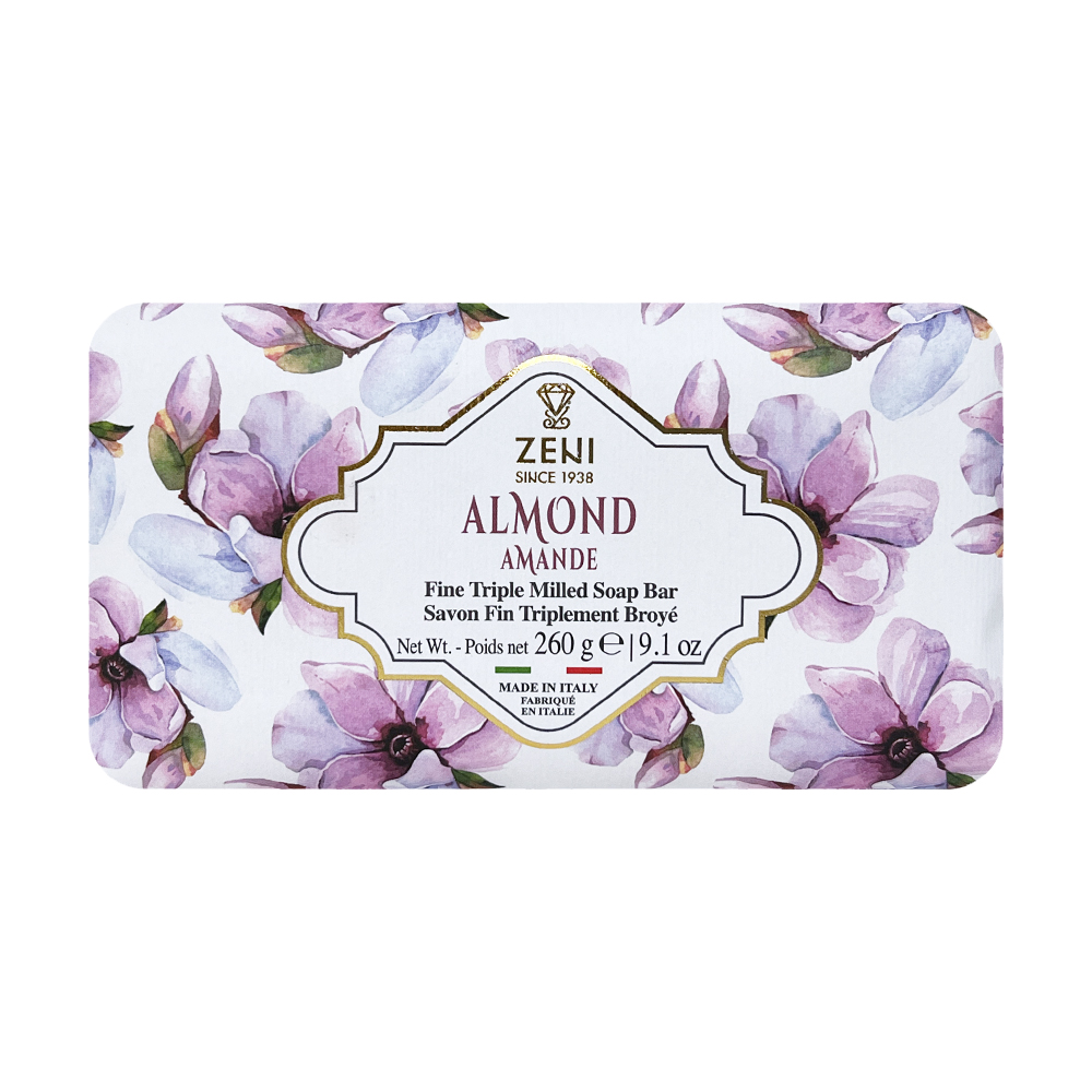 ZENI義大利植物萃取三重研磨香皂(杏花)260g示意圖