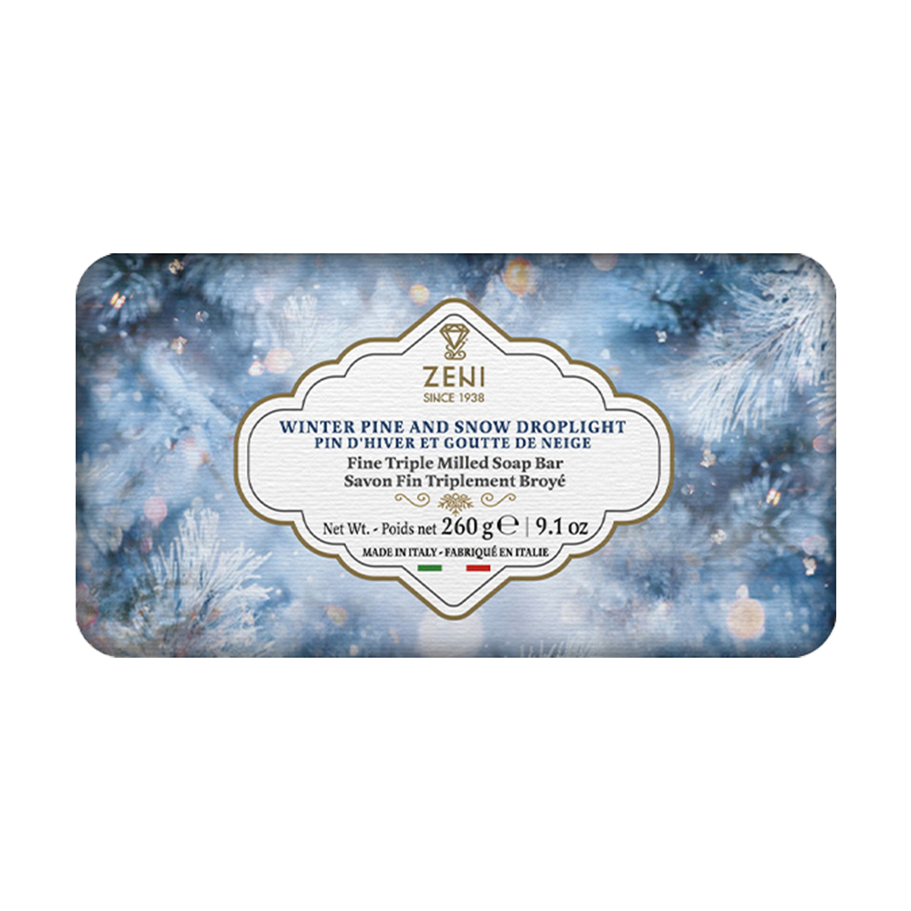 ZENI義大利植物萃取三重研磨香皂(雪滴中的松木)260g示意圖