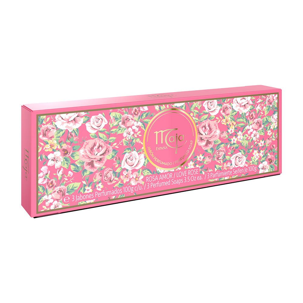 西班牙玫瑰花香香皂(100gx3入)示意圖