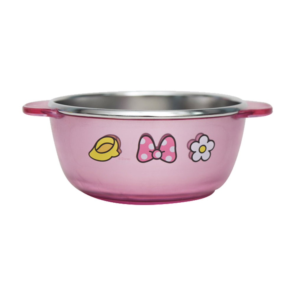 Lilfant 兒童防滑不鏽鋼雙握把碗(米妮)290ml示意圖