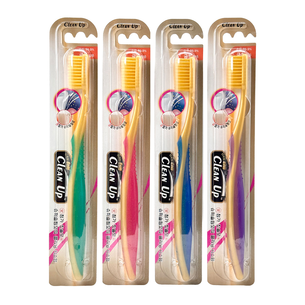Clean Up 奈米金絲極細毛牙刷(合色)示意圖