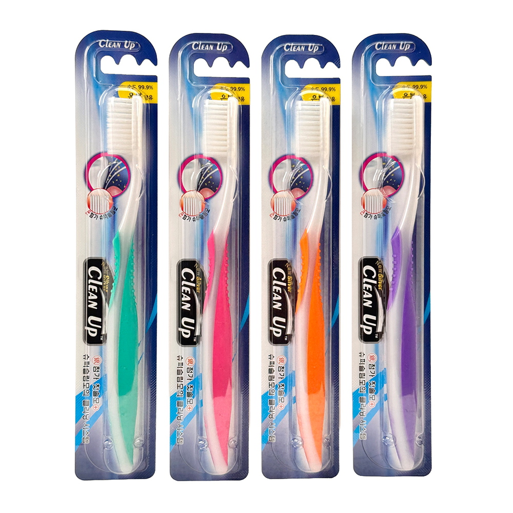 Clean Up 奈米銀絲極細毛牙刷(合色)示意圖