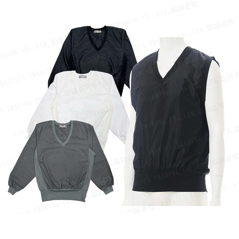 男遠紅外線輕量保溫U領衣/背心示意圖