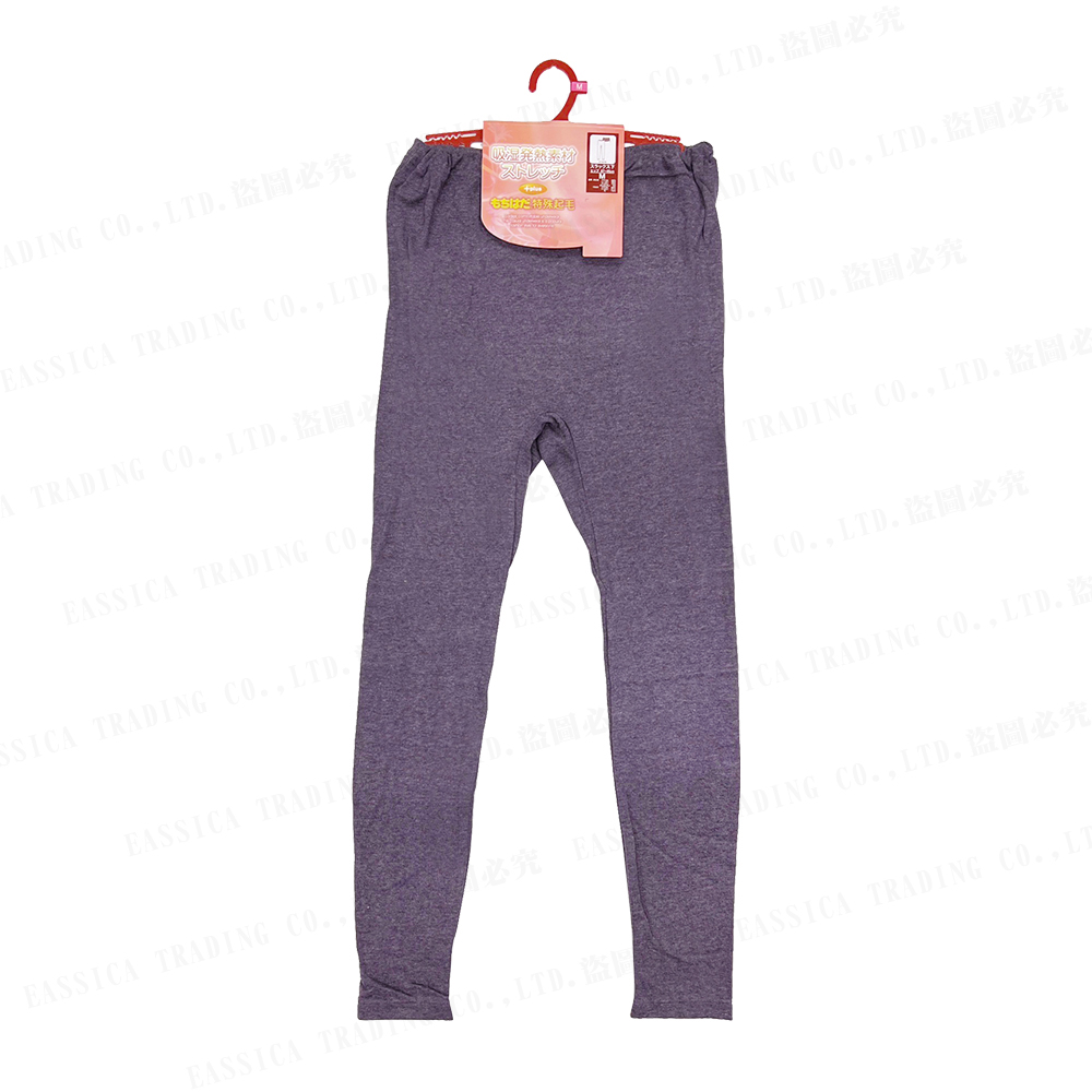 女特殊起毛吸濕發熱長褲(紫)示意圖