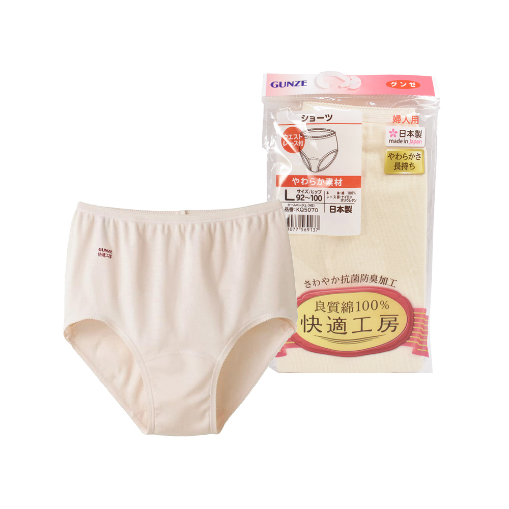 郡是快適工房女三角褲示意圖