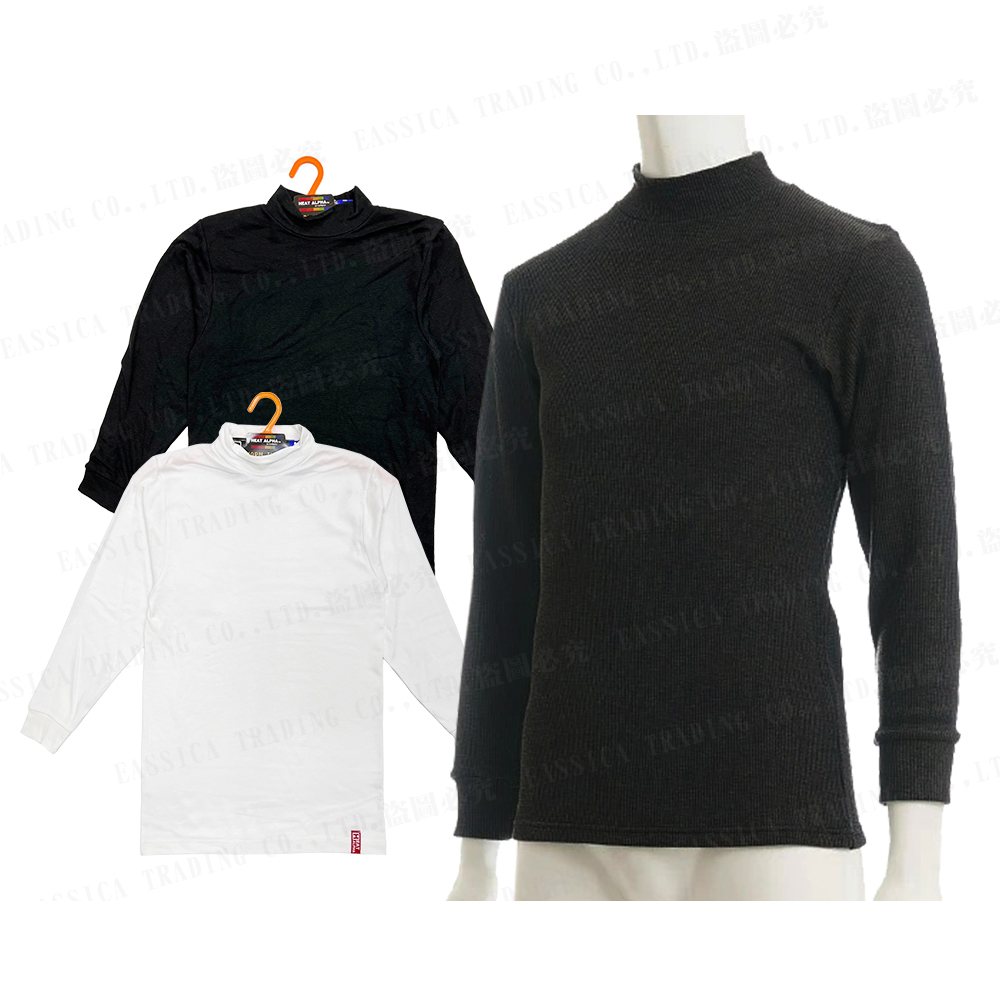 男長高領長袖衣示意圖