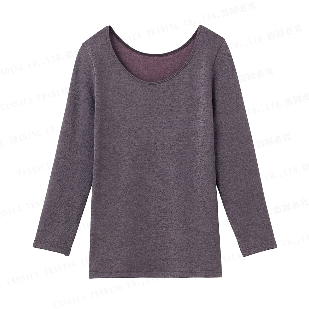 郡是女8分袖內衣(紫)示意圖