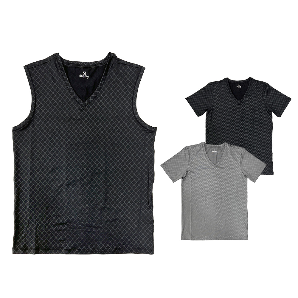 V.RV領短袖衣示意圖