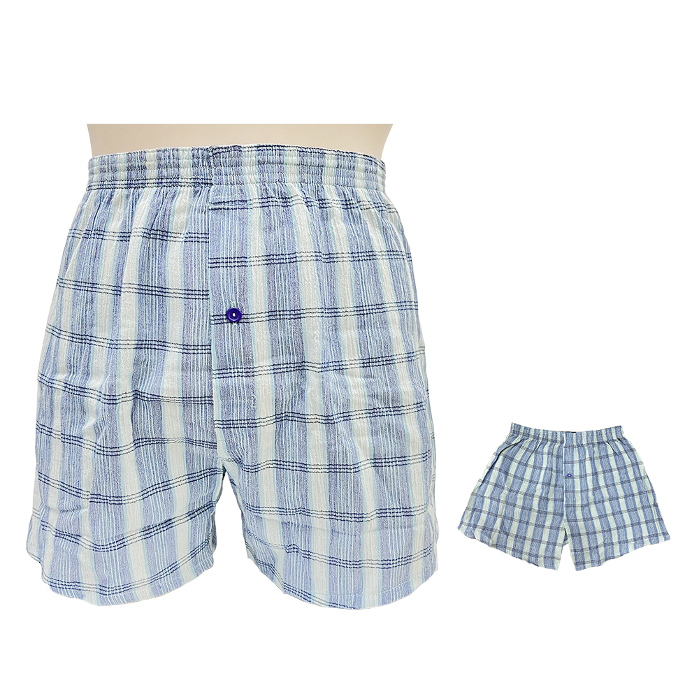 V.R男麻紗平口褲示意圖