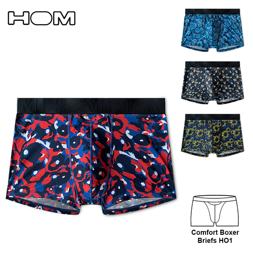 JP日本系列 印花 Comfort Boxer Briefs HO1 男四角褲示意圖