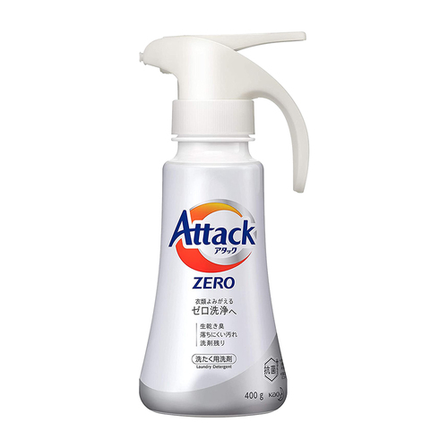 AttackZERO抗菌濃縮洗衣精(單手按壓式/綠葉微風香)400g示意圖