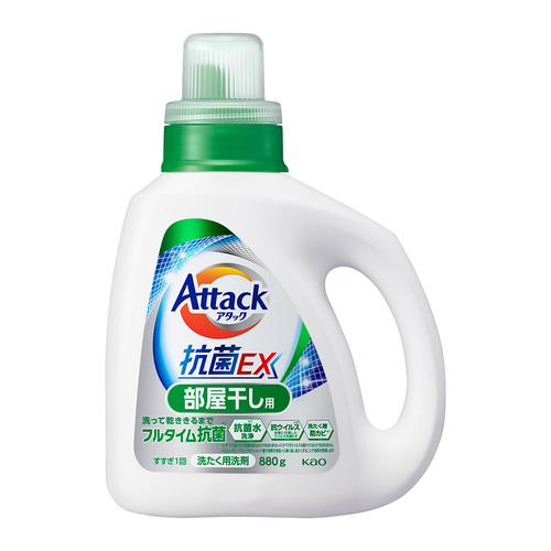 Attack抗菌EX洗衣精(清綠香)880g示意圖