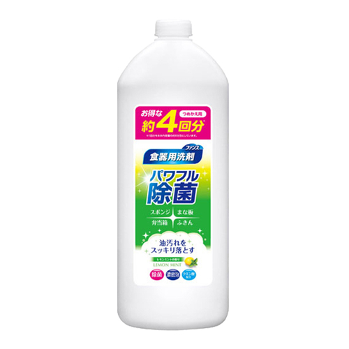 高效速淨去油汙洗碗精補充瓶(檸檬薄荷香)770ml示意圖