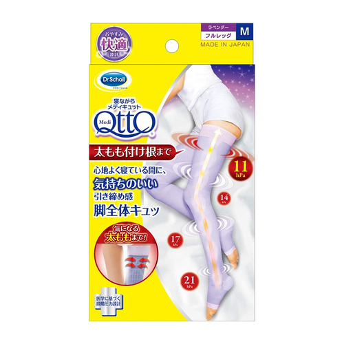 睡眠專用機能美腿襪M(腳跟襪型)示意圖